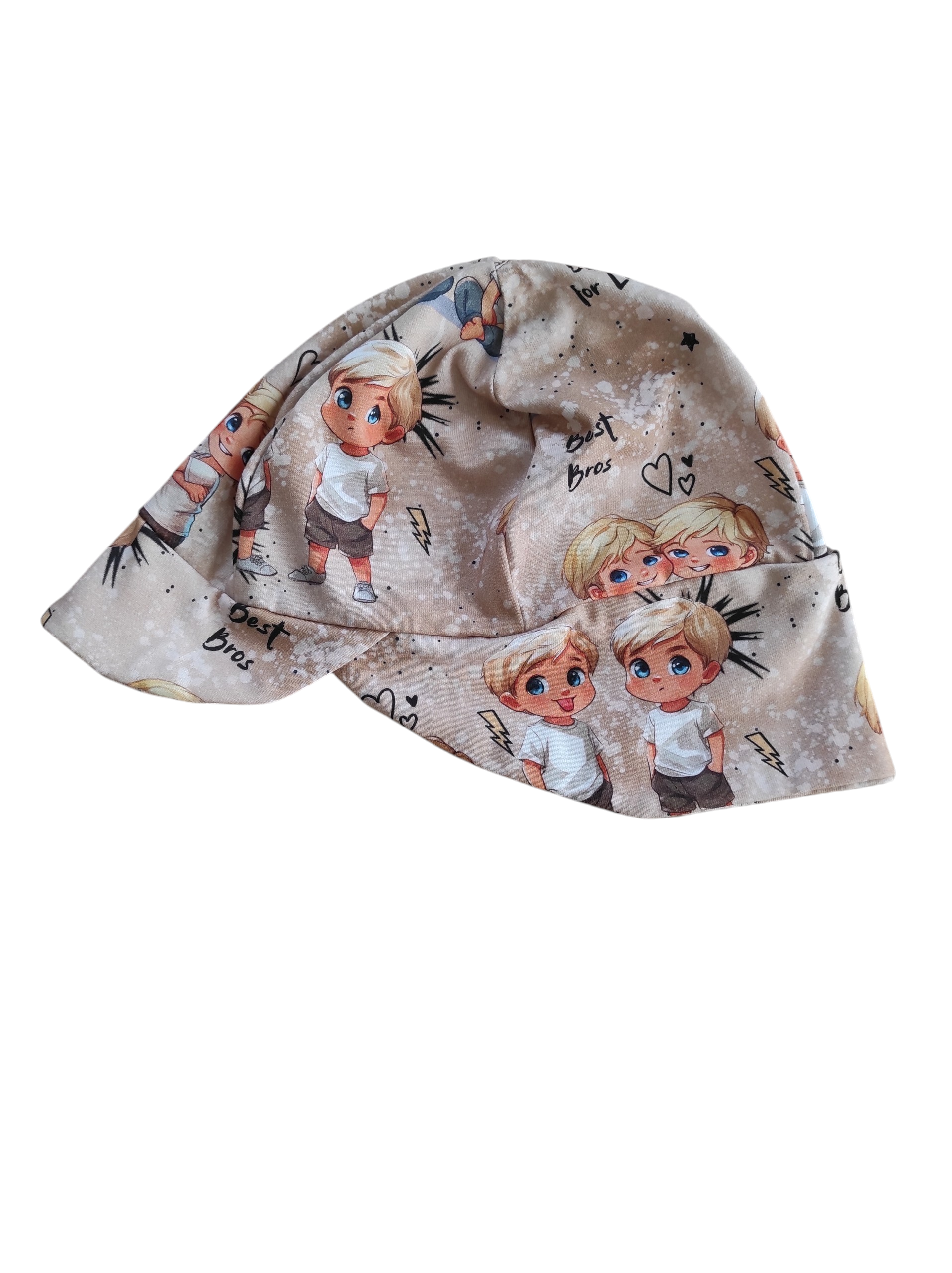 Mütze mit Nackenschutz Kopfumfang 51-53 cm
