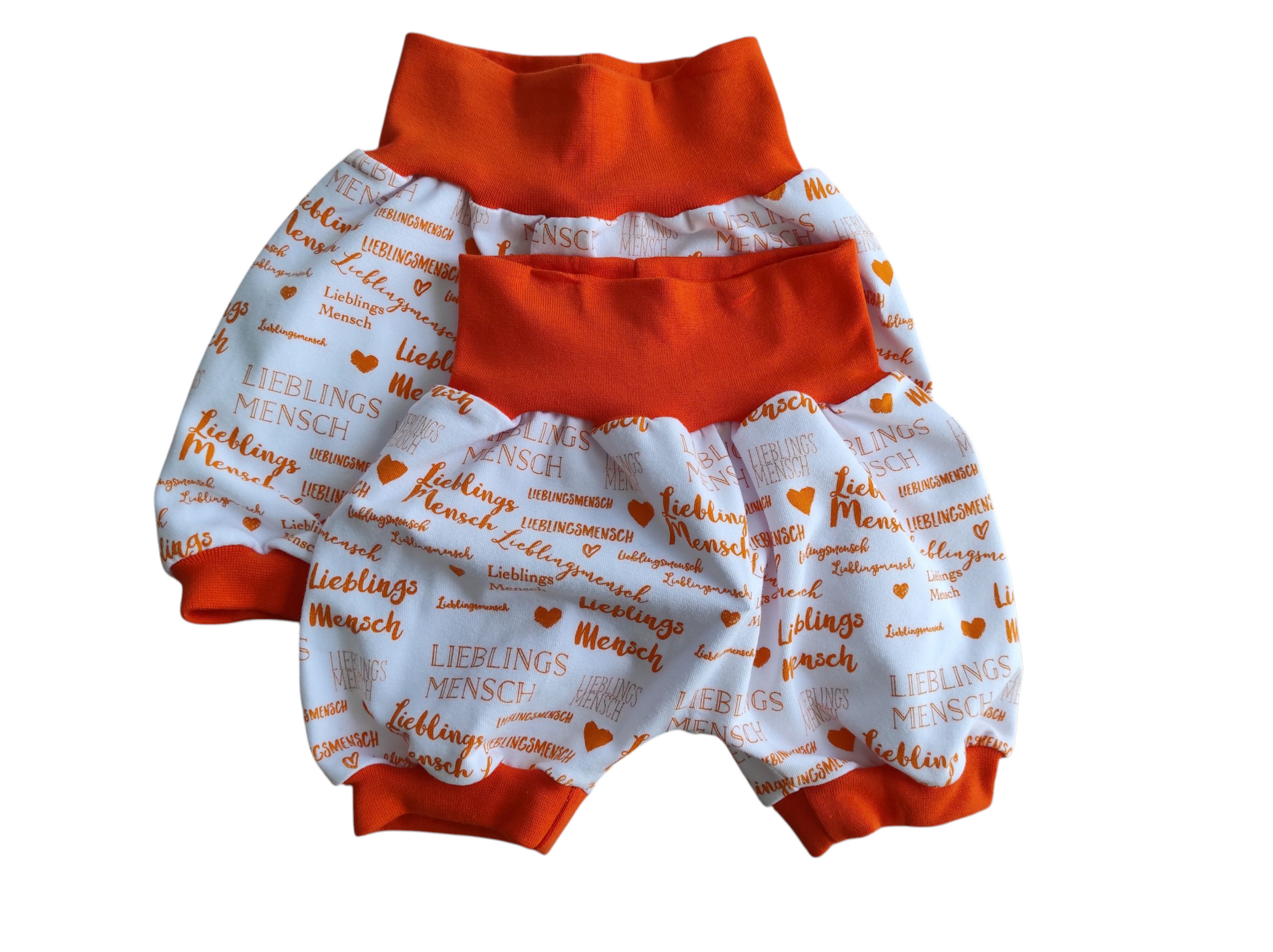 Kurze Pumphosen für Zwillinge Größe 68-74